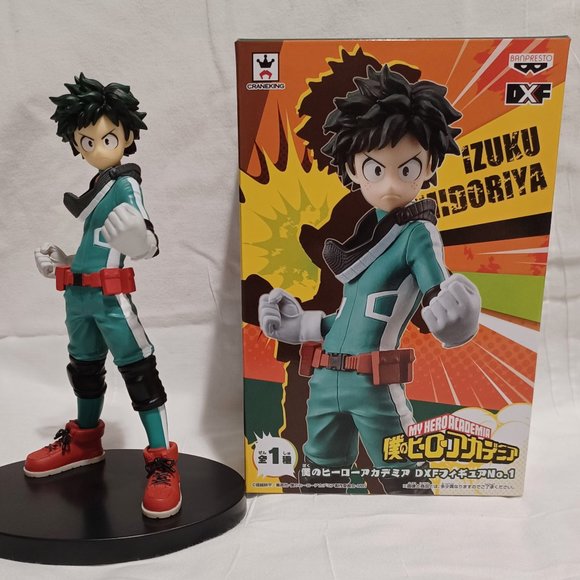 My Hero Academia Other - Izuku Midoriya Deku Action Statue ~7" w/ Stand and Original Box My Hero Academia